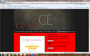 chicosentsite Chico's Entertainment website design