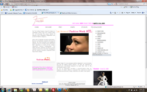 fashionweeksite Fashion Week Atl website design